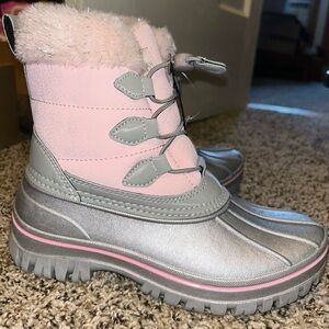 Magellan Outdoors Pink and Gray Winter Boots